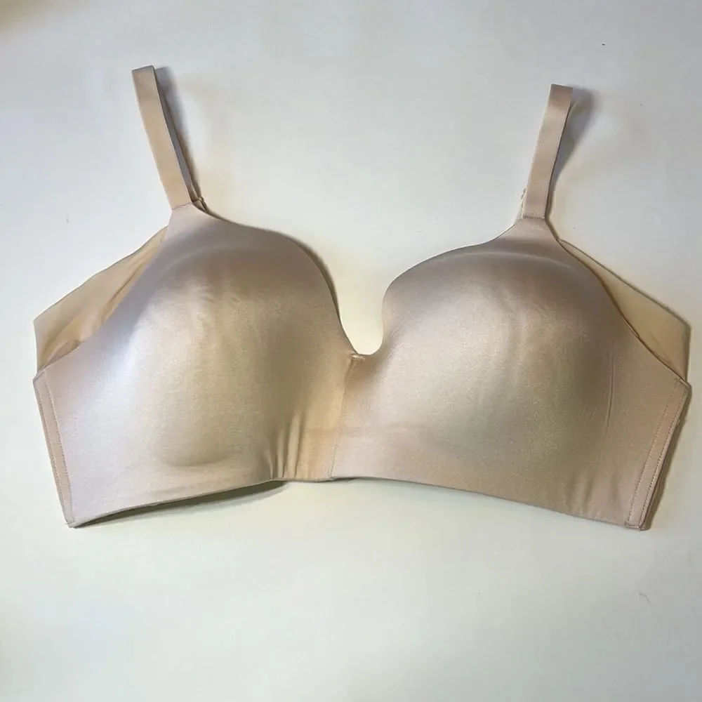 WACOAL Women’s Ultimate Side Smoother Wire Free T-Shirt Bra Nude Size 40 D